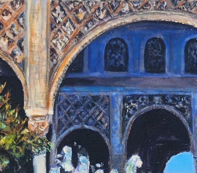 Pintura de Fergoarte - Susurros de Granada, Sinfonía de primavera