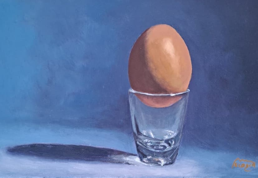 Pintura de Fergoarte - L'ou, l'origen?