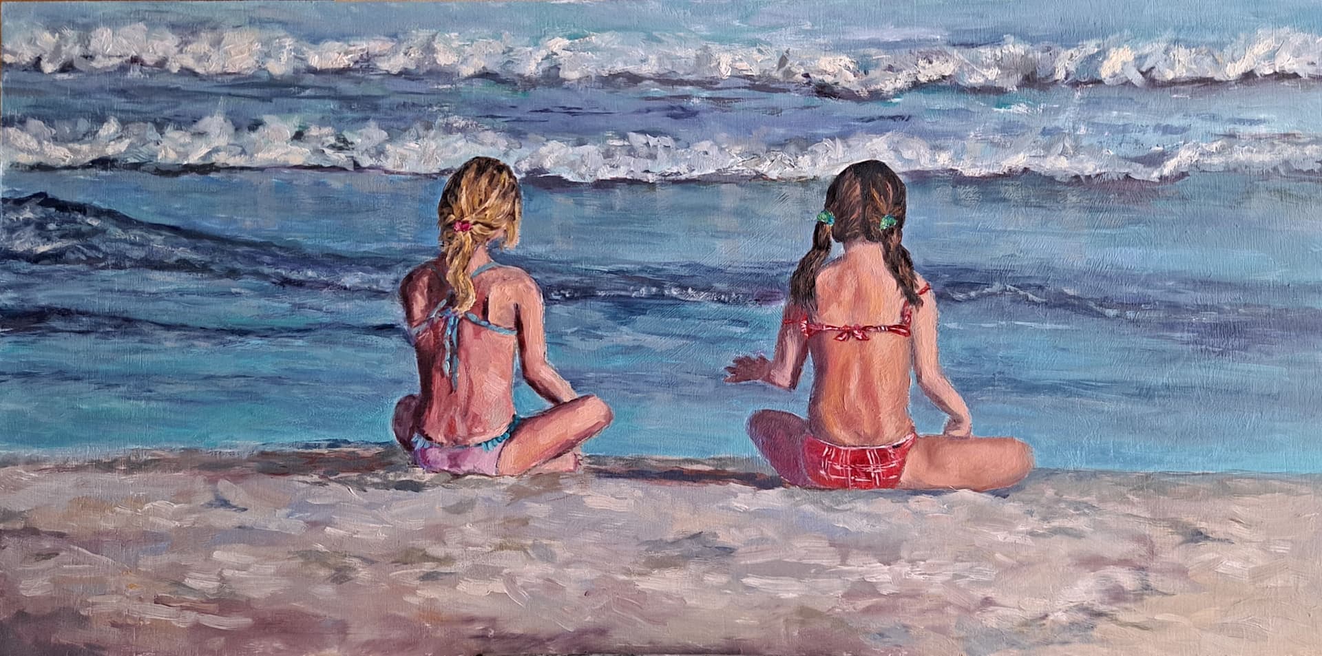 Pintura de Fergoarte - Mirando al mar, soñé...